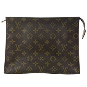 Louis Vuitton Poche Clutch Bag Cosmetic Monogram Brown
